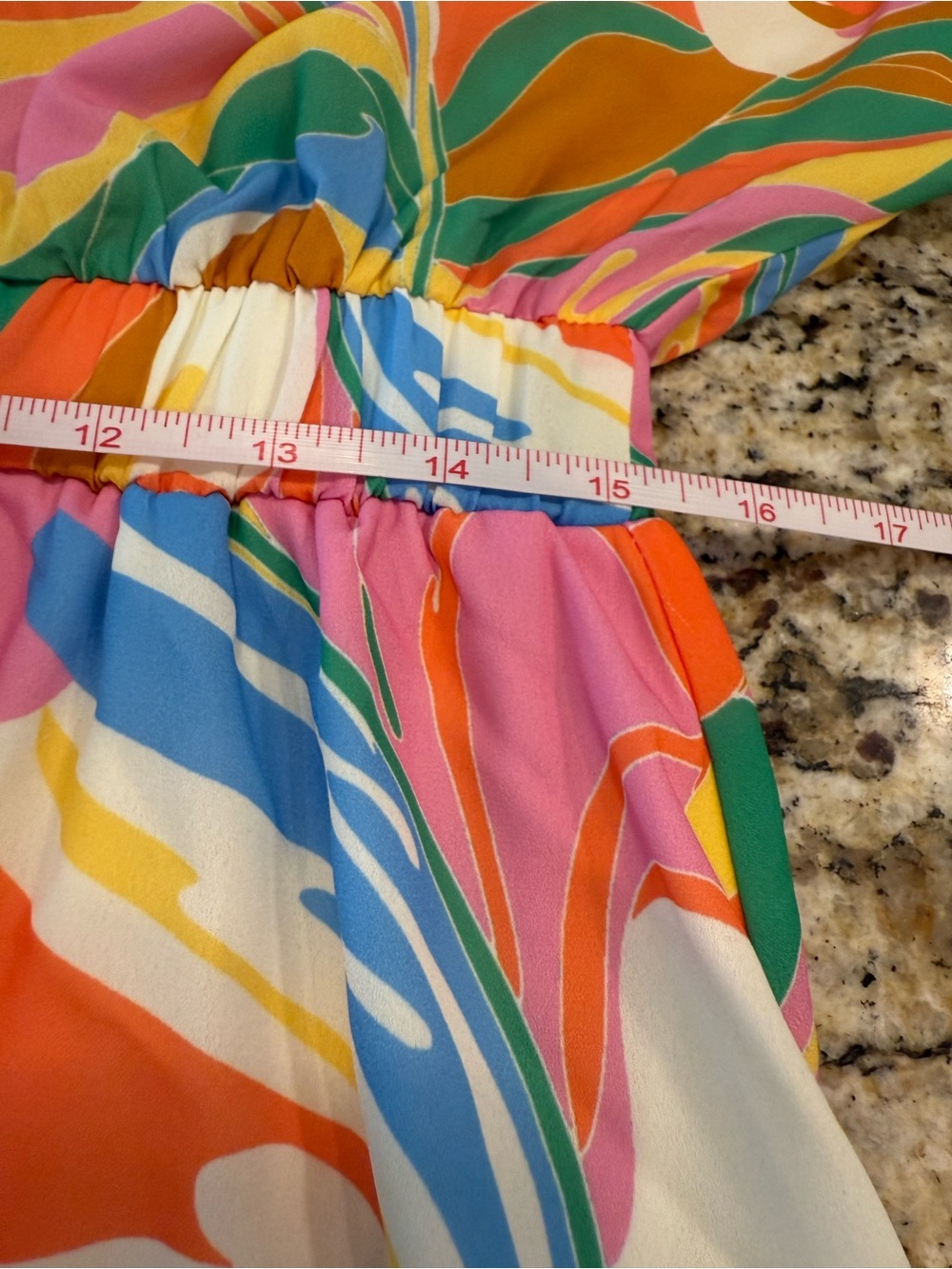 Flying Tomato preppy pastel romper retro 70s abstract floral LG - Picture 10 of 15